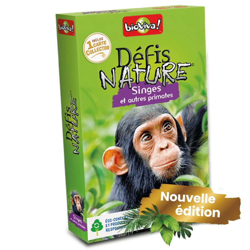 DÉFIS NATURE – SINGES ET AUTRES PRIMATES – NOUVELLE ÉDITION (Bioviva)